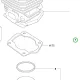 Husqvarna henger 50 cc 346 XP láncfűrészhez robbantott ábra