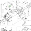 Husqvarna szelepház komplett 555RXT, 555FXT fűkaszához robbantott ábra