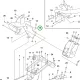 Husqvarna kormány alátét P 524, P 524X, P 525D riderhez robbantott ábra