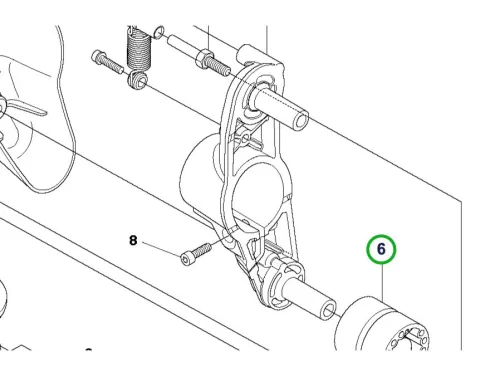 Husqvarna felfüggesztés rezgéscsillapító 555RXT, 555FXT fűkaszához robbantott ábra