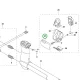 Husqvarna felfüggesztő kopáslemez 545RX, 545RXT, 555RXT fűkaszához robbantott ábra