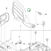 Husqvarna fékkar 135, 140, 435, 440 láncfűrészhez robbantott ábra