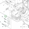 Husqvarna belső rönktámasz 135, 140, 435, 440 láncfűrészhez robbantott ábra