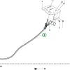 Husqvarna gáz szivató bowden R300 iker R 214TC, R 316TX AWD riderhez robbantott ábra