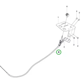 Husqvarna gáz szivató bowden 1310 mm R 214TC, R 216T AWD riderhez robbantott ábra