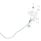 Husqvarna gáz szivató bowden 1310 mm R 214TC, R 216T AWD riderhez robbantott ábra