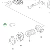 Husqvarna tömlő karburátorhoz 346 XP, 353 láncfűrészhez robbantott ábra