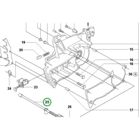Husqvarna forgattyúház tömlő 346 XP, 353 láncfűrészhez robbantott ábra