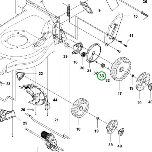 Husqvarna hajtófogaskerék 11 fogas LC 347iVX, LC 353iVX fűnyíróhoz