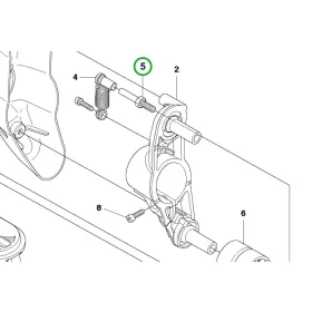 Husqvarna felfüggesztés csapszeg 555RXT, 555FXT fűkaszához robbantott ábra