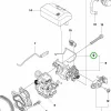 Husqvarna karburátor rögzítőgyűrű 435 II, 440 II láncfűrészhez robbantott ábra