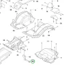 Husqvarna burkolatcsavar M6x19 P 524X, P 524X EFI, P 524 riderhez robbantott ábra