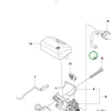 Husqvarna benzincső légtelenítő szívó 135, 140, 435, 440 láncfűrészhez robbantott ábra