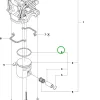 Husqvarna dugattyúgyűrű 41 mm 135, 140, 435, 440 láncfűrészhez robbantott ábra