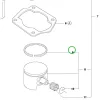 Husqvarna dugattyúgyűrű 45 mm 254, 340, 345, 353 láncfűrészhez robbantott ábra