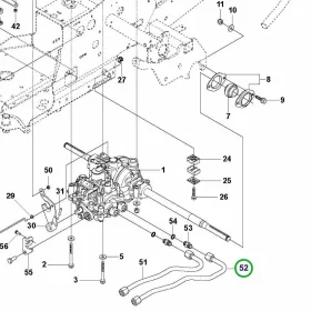 Husqvarna hidraulikacső RMU VFMU R 216T AWD, R 316TX AWD riderhez robbantott ábra