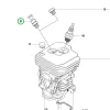 Husqvarna dekompressziós szelep 445, 450 láncfűrészhez robbantott ábra