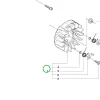 Husqvarna lendkerék komplett 130, 135, 435, 440 láncfűrészhez robbantott ábra