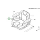 Husqvarna biztonsági öv P 520D, P 525D, P 525DX riderhez robbantott ábra