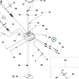 Husqvarna karburátor limiter sapka 545RX, 545FR, 555RXT fűkaszához robbantott ábra