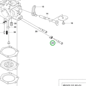 Husqvarna karburátor tű 365, 372 XP, 390 XP láncfűrészhez robbantott ábra
