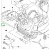 Husqvarna olajcső 120 Mark II, 235, 236, 240 láncfűrészhez robbantott ábra