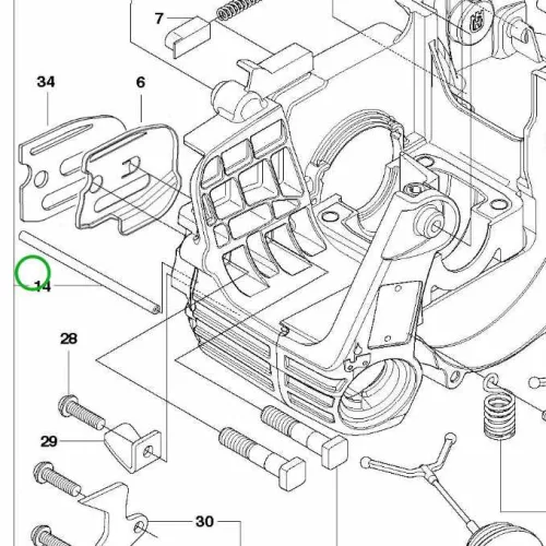 Husqvarna olajcső 120 Mark II, 235, 236, 240 láncfűrészhez robbantott ábra