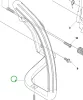 Husqvarna első fogantyú 120 Mark II, 235, 236, 240 láncfűrészhez robbantott ábra