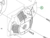 Husqvarna ventilátorház 120 Mark II láncfűrészhez robbantott ábra