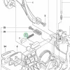 Husqvarna kézvédő pozícionáló rugó 120 Mark II láncfűrészhez robbantott ábra