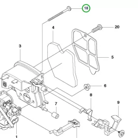Husqvarna felső karburátor szárcsavar 120 Mark II láncfűrészhez robbantott ábra