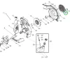 Husqvarna szívófedél 125B, 125BVx lombfúvóhoz robbantott ábra