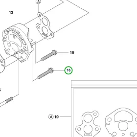 Husqvarna karburátor adapter csavar 120 Mark II láncfűrészhez robbantott ábra
