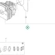 Husqvarna henger komplett 522HDR75X, 522HD60X sövényvágóhoz robbantott ábra