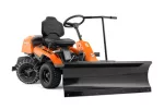 Ajándék: Husqvarna hótoló 120 cm (Rider) Husqvarna hótoló 120 cm (Rider) ajándékba a Husqvarna R 214TC 94 cm-es vágóasztallal mellé