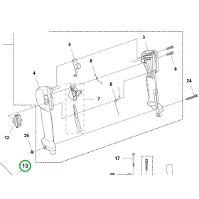 Husqvarna bal markolat csőfoglalat 545RX, 545FR, 555RXT fűkaszához robbantott ábra