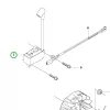 Husqvarna gyújtómodul 435, 440, 445, 450 láncfűrészhez robbantott ábra