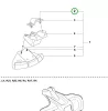 Husqvarna tartozék rögzítőcsavar 525LK, 555RXT, 535RX fűkaszához robbantott ábra
