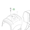 Husqvarna hengerburkolat csavar M5x30 135R, 535RX fűkaszához robbantott ábra