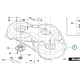 Husqvarna vágóasztal ház szürke dugóval 112 cm R 316Ts AWD riderhez robbantott ábra