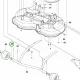 Husqvarna támasztókerék alátét vágóasztal R 112C, R 112iC riderhez robbantott ábra