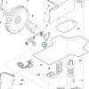 Husqvarna tömítés 4 mm alsó váz Automower 305, 308 robotfűnyíróhoz robbantott ábra