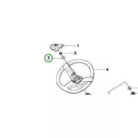 Husqvarna kormány alátét 11x53x2,5 R 111B riderhez robbantott ábra