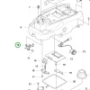 Husqvarna mikrokapcsoló Automower 305, 308, 105 robotfűnyíróhoz robbantott ábra
