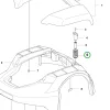 Husqvarna emelésérzékelő rugó Automower 305, 308, 105 robotfűnyíróhoz robbantott ábra