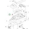 Husqvarna kezelőpanel rugó Automower 305, 308V, 405X robotfűnyíróhoz robbantott ábra