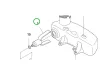 Husqvarna benzinszűrő 122HD60, 322HD60, 522HD60X sövényvágóhoz robbantott ábra