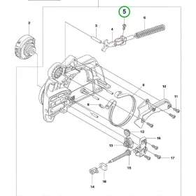 Husqvarna Torx csavar M3,63 x 8 mm 120 Mark II láncfűrészhez robbantott ábra