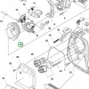 Husqvarna tanklevegőztető tömítés 545RX, 545FR fűkaszához robbantott ábra