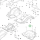 Husqvarna burkolatcsavar 4. pozíció P 524X, P 525D, P 525DX riderhez robbantott ábra